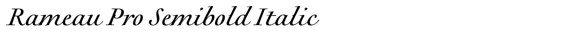 Rameau Pro Semibold Italic image
